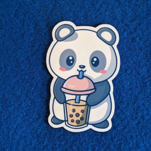 Panda boba sticker | Bubble tea sticker | Panda Sticker | Kawaii Sticker | Cute vinyl sticker | Cute laptop decal