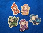 Fairy Stickers 5 Cute Fairies Fairy Decal Fairy Wings Waterbottle Stickers Laptop Stickers