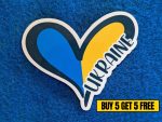 Heart Ukraine Sticker | Ukraine Sticker | Laptop Sticker | Phone Sticker | Decal