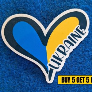 Heart Ukraine Sticker | Ukraine Sticker | Laptop Sticker | Phone Sticker | Decal