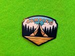 Camping Badge Sticker Laptop Sticker Camping Sticker Waterbottle Sticker Car Sticker