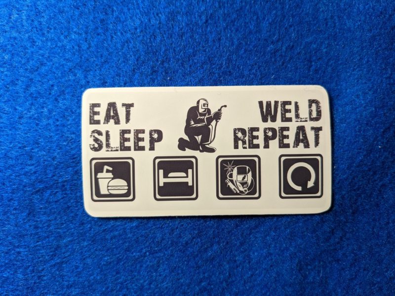 Eat Sleep Weld Repeat Welding Sticker, Welding Hood Sticker, Toolbox Sticker, Vinyl Sticker, Gift For Welders - Image 4