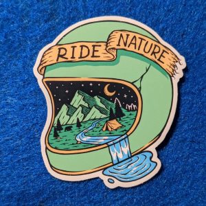 Ride Nature Mountain Biking Sticker Outdoors Sticker Adventure Sticker Helmet Sticker Bike Sticker