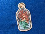 Mermaid Sticker, Mermaid in a bottle, Water bottle Sticker, Laptop Sticker, Decal