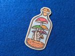 Mushroom sticker, Magic Mushrooms in a bottle, Psychedelic stickers, Fungi Stickers, Laptop Stickers