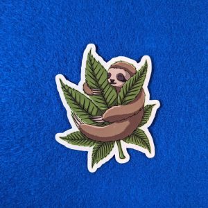Cute Marijuana Sloth Sticker, Sloth Stickers, Weed Stickers, 420 stickers, Laptop Stickers