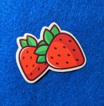 Strawberry sticker, Fruit Stickers, Cute Stickers, Laptop Stickers, Water bottle Stickers