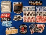 16 Piece Welding Sticker Pack