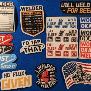 16 Piece Welding Sticker Pack