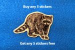 Cute Raccoon Sticker, Trash Panda Sticker, Cute Sticker, Vinyl Sticker