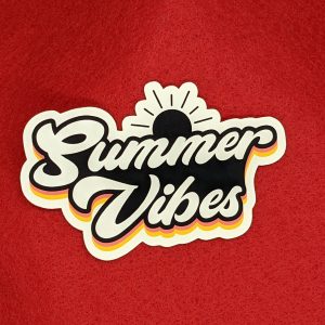 Summer Vibe Sticker, Summer Stickers, Good Vibes Sticker, Uplifting Stickers, Laptop Stickers