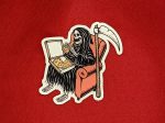 Grim Reaper Sticker, Funny Stickers, Skateboard Stickers, Laptop Stickers, Pizza Stickers