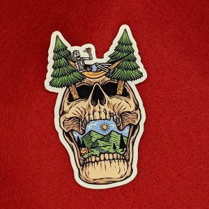 Nature skull sticker | Nature sticker, Mountain sticker, camping sticker, hiking sticker