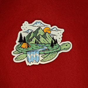 Nature Turtle | Vinyl sticker | Turtle stickers, Nature stickers, Aesthetic stickers