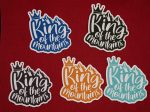 King of the Mountains Sticker, Hiking Sticker, Camping Sticker, Nature Sticker, Vinyl Sticker, Laptop Sticker