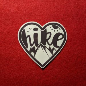 Love to hike | Vinal sticker | Hiking stickers