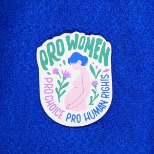 Pro Women, Pro Choice, Pro Human Rights Sticker, Reproductive rights sticker, Abortion rights sticker, Vinyl Sticker