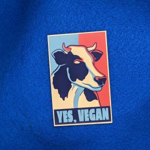 Yes, Vegan Cow Sticker | Vegan sticker