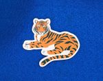Orange Tiger Sticker Made From Vinyl for Laptops, Cars, Water Bottles, Phones