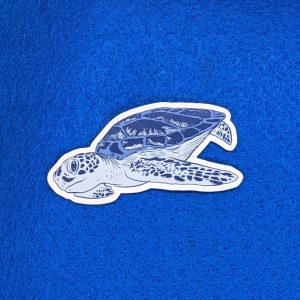 Sea Turtle Sticker | Vinyl Sticker for Laptops, Phones, Water Bottles