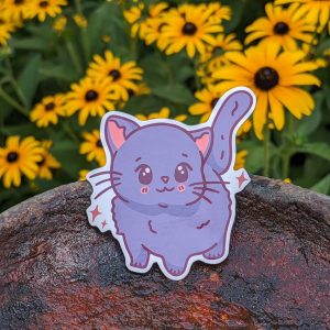 Cute Kawaii Halloween Cat Sticker | Halloween Stickers, Aesthetic Stickers, Kawaii Stickers