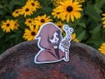 Grim Reaper Smoking Sticker | Grim Reaper Stickers, Halloween Stickers, Laptop Stickers