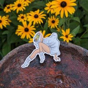 Riskay Boo Ghost Sticker | Halloween Stickers, Ghost Stickers, Funny Stickers