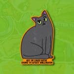 Get in loser we're going to spirit halloween | Halloween Stickers | Black cat stickers