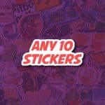 Choose Any 10 Stickers | Custom sticker pack | Vinyl Stickers for Laptops, Water Bottles and Tumblers | Choose your stickers bundle