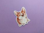 Cute Corgi Sticker | Vinyl Sticker | Dog sticker, Corgi Lover, Corgi Gift, Laptop Sticker
