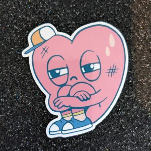 Emotionally Exhausted Sticker | Vinyl Sticker | Laptop sticker, Heart sticker, Sad sticker