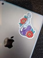 Potion sticker | Vinyl Sticker | Traditional Tattoo Sticker, Floral Sticker, Cute Sticker, Laptop Sticker