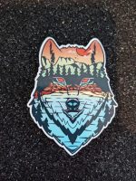 Fierce Wolf | Wolf Sticker | Aesthetic Sticker, Laptop Sticker, Decal