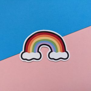 Rainbow Sticker | LGBTQ Stickers | Pride Stickers for Water Bottle, Gay Stickers for Laptops, Queer