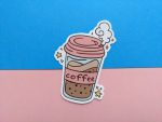 Cute Coffee Sticker | Vinyl Sticker for Laptops, Crafts, Phone, Hydro Flask
