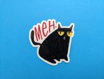 Unamused Cat Sticker | Black Cat Sticker | Funny Cat Sticker, Cute Cat Sticker, Laptop Sticker