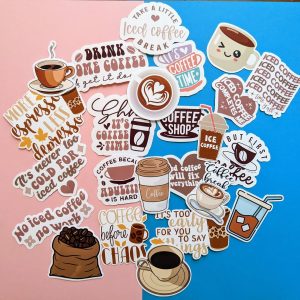 Coffee Lover Sticker Pack | Coffee Stickers, Coffee Lovers, Barista Gift