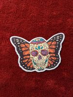 Mexican Skull Monarch Butterfly Sticker | Mexican Skull Sticker | Butterflies | Sugar Skull