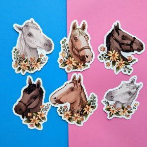 Horse Stickers Pack - 6 Vinyl Stickers