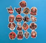 Old school Tattoo Sticker Pack | 17 Aesthetic Tattoo Stickers for Laptops, Water Bottles, etc