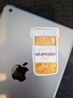 Anti Depressant Puppy Sticker | Mental health sticker, Depression sticker, Self Care