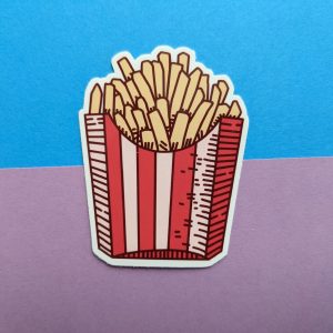 French Fries Sticker | Vinyl Sticker | French Fry Sticker, Food Sticker, Laptop Sticker