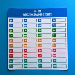 Wrestling Planner Stickers - Wrestling Calendar Stickers - Wrestling Stickers