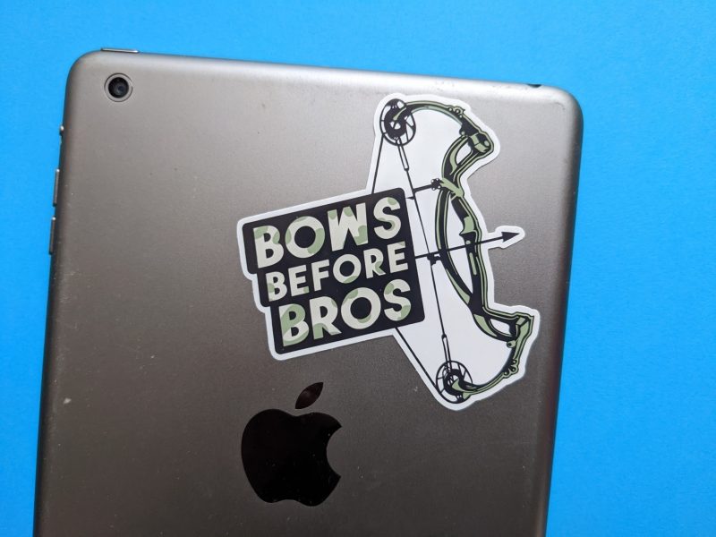 Bows Before Bros | Bowhunting Sticker | Archery Sticker, Laptop Sticker, Bowhunting Gift - Image 3