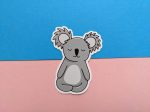 Meditating Koala Sticker | Meditation Sticker | Cute Sticker, Animal Sticker, Laptop Sticker