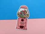 Aesthetic Gumball Machine Sticker | Gum Sticker, Laptop Sticker, Cute Sticker, Aesthetic Stickers