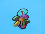 Trippy Neon Mushroom Sticker - Neon Stickers - Cool Stickers - Laptop Stickers