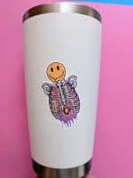 Psychedelic Smiley Sticker, Trippy Sticker, Laptop Sticker, Cool Stickers