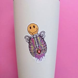 Psychedelic Smiley Sticker, Trippy Sticker, Laptop Sticker, Cool Stickers