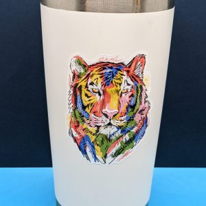 Vibrant colorful tiger sticker - Art Sticker - Animal Sticker - Nature Sticker